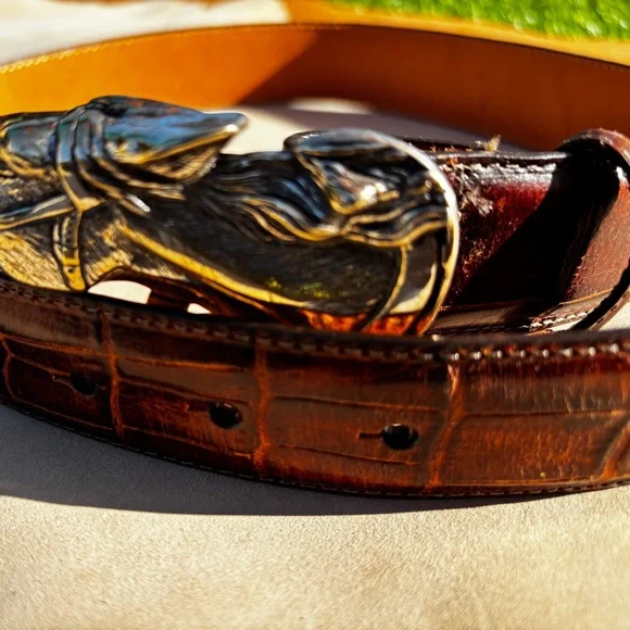 Vintage Brighton Belt - Leather - Equestrian lovers unite! - Picture 1 of 9